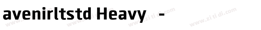 avenirltstd Heavy 常规字体转换
